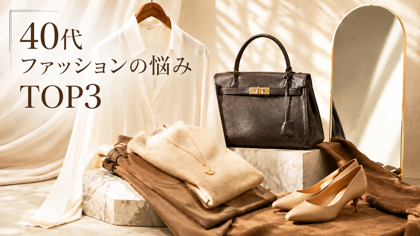 【40代の悩みTOP3】「似合う服がわからない」を卒業する解決法